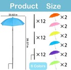 12 Pack Plant Umbrellas Bulk Outdoor Plants 23 6 Inch Small Garden Plant