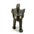 Antique Bronze 4    Elephant Vienna Austria Trunk Up Cold Painted Sculpture Signed