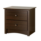 Espresso 2-drawer Nightstand Fremont Bed Side End Table Bedroom Night Stand