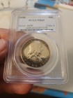 Pcgs Pr65 1958 Franklin Half Dollar 50c Proof Silver  Philadelphia Toned