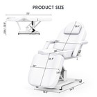 White Electric Facial Bed Tattoo Massage Table Beauty Salon With Remote