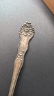 Antique Sterling Silver Serving Fork - Wallace   Sons  7  Long  Rose Motif Fine
