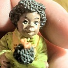 Black Americana 2    Figurine  - Mother And Baby - Vtg