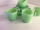 Mckee Laurel Jadeite Childs Tea Set In Excellent Condition