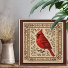 Hummingbird Cross Stitch Kit With Floral Pattern  Embroidery Crafting Stitch Kit