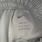 Nike Dri-fit Boys Xs White black Mesh Polyester Basketball Shorts Drawstring