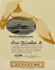 Astronaut Bruce Mccandless Ii First Flight Society Lifetime Certificate 1985