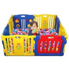 Kidzone Baby Playpen Kids 8 Panel Safety Play Center Yard Play Pen Children