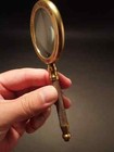 Antique Brass Magnifying  Vintage Style  Brass Magnifying Glass  london 1941 
