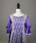 Renaissance Faire Dress Xxl Purple Festival Medieval Lace-up Costume Cosplay