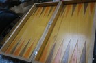 Vintage Wooden Folding Chess Board Box 18x18  1960s  Complete Set Of Pieces