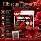 Premium 80 Hibiscus Flowers Tea Bags  100  Natural  Handmade   Pure From Hibi