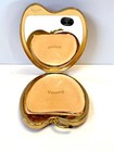 Rare Vintage Figural Volupte Apple Novelty Powder Compact Makeup Case