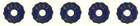 Kent Replica Drum Badge 1960s Blue