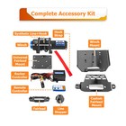For Polaris Rzr 900 1000 xp Turbo Utv 4500lb Electric Winch Mount Combo Rope Kit