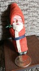 Antique Putz Santa German Christmas Ornament Sitting Primitive Santa Claus 2 75 