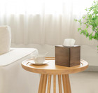 Tissue Box Cover Square Open-bottom Wood Tissue Box Holder Decorative Facial Cub