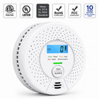 X-sense Smoke   Carbon Monoxide Alarm Sc01-w 6 Pack Wireless Interconnected Lcd