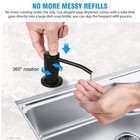 Kitchen Hands Liquid Pump Bottle Tube 360   Stainless Steel Sink Soap Dispenser