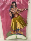 Vintage Beistle Hula Girl Hawaii Tiki Bar Decoration Tissue Centerpiece Large 14