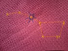 Handmade Childs Constellation Fillable Button Art Hanging Banner The Big Dipper