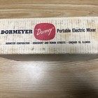 Tested Works Vtg Dormey Model 7500 Hand Mixer White cream W beaters 5 Speed Box