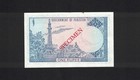 Pakistan 1 Rupee Specimen   Namoona  Aftab_ahmed_khan  pick 24a  Aunc