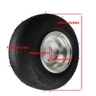 2x 5  Go Kart 10x4 50-5 Front Slick Tire Aluminium Rim For Racing Buggy Drift