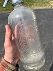Rare Vintage Glass Seltzer Bottle Beaver Dam Bottling Co  Wisconsin