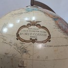 Vintage Replogle 12  World Classic Series Globe Raised Relief Map Wood Base Usa
