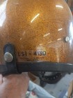 Vtg 1960s Mc Helmet Lsi 4150 Gold Metal Flake Sparkle Sz M Open Face Vari Shield