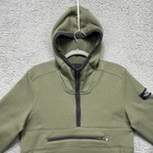 The North Face Hoodie Mens Small Green Fleece 1 2 Zip Pullover Jacket Outdoor