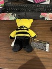 Grateful Dead King Bee 7  Bean Bear Plush Stuffed Animal Liquid Blue With Tags
