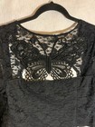 Romantic Gothic Women s Xl Cosmic Aura Lace Sheer Bell Sleeves Corset Silhouette