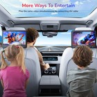 2x10 1  Car Headrest Dvd Player Tv For Kids Sync Screen Hdmi Sd Usb  headphones