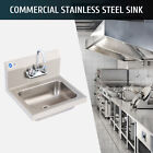 Wilprep 14  Wall Mount Hand Wash Sink Nsf Commercial Stainless Utility Basin