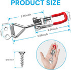 6 Pack Toggle Latch Clamp 4001 Adjustable Quick Release Pull Red