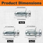 30pcs 60pcs 90pcs Button Rivet Locking Nuts Set M4 M5 M6