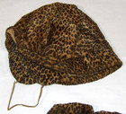 Vtg 1960s Little Girls 3-pc Winter Set leopard Print Faux Fur Coat hat dress  4t