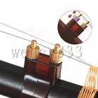 Chinese Erhu Trim Pad Fine Turner For Beginner Brown With Screws Nuts Pack Of 2