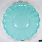 1930 40s Catalina Pottery  234 Avalon Art Ware Scalloped Low Bowl 14  Mint