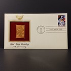 22k Gold Postal Commemorative 1st Day Issue 1st Moon Landing 1969