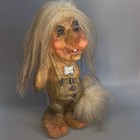 Nyform Troll Witch Figure Norway 8 5  Long Nose Tag Made Norway Long Hair Doll
