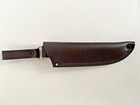 Leather Knife Sheath  dangler Belt Loop Dark Brown-hand Made Quality-marked-bil