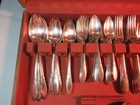 Vintage Lady Hamilton Silver Plated Flatware Set Oneida Community 77 Pcs 1930s