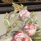 Flower Arranged On Horseshoe Victorian Die Cut Scrap - L5
