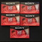 5 Sony Hf 120 Audio Cassette 120 Minutes Blank Tapes Ieci Type I Lot Set Sealed