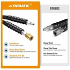 Yamatic 4200 Psi 3 8  Pressure Washer Hose Rubber For Hot cold Water