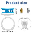 Creality 3d Printer Ptfe Tube 1m 2m For 1 75mm Filament   Pc4-m6 m10 Fittings