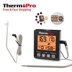 Thermopro Tp16sw Meat Thermometer Smoker Grill Oven Bbq Kitchen Timer backlight